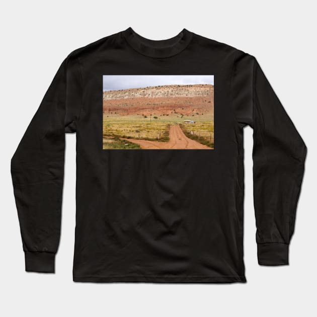 Little old house on prairie Long Sleeve T-Shirt by brians101